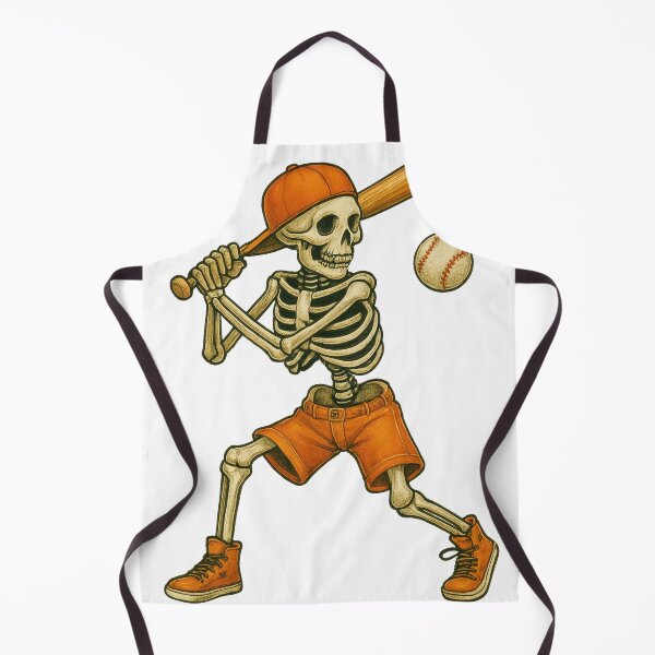 Item preview, Funny Skeleton Batting Baseball Halloween designed and sold by podphanvu.