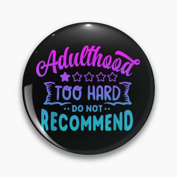 Item preview, Funny Adulthood One Star Rating Too Hard Do Not Recommend Review designed and sold by EricCotanori.