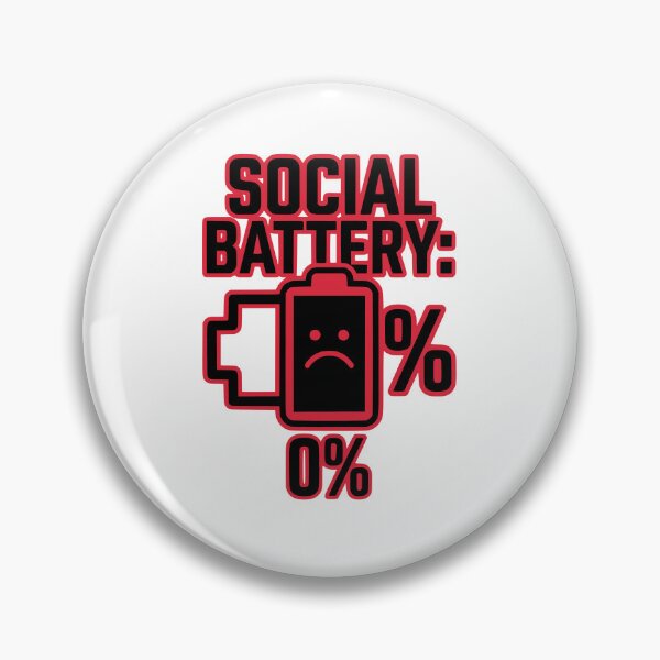 Artikelvorschau, Social Battery 0% Lustiges Geschenkdesign für introvertierte Entwickler entworfen und verkauft von Ixnor.