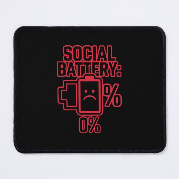 Item preview, Social Battery 0% Funny Introvert Developer Gift Design designed and sold by Ixnor.