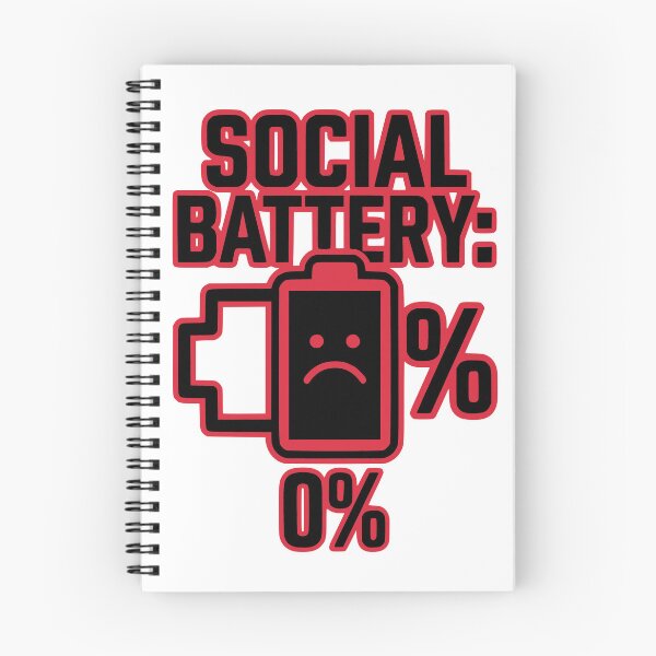 Item preview, Social Battery 0% Funny Introvert Developer Gift Design designed and sold by Ixnor.