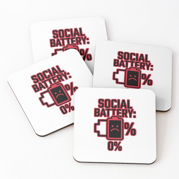 Item preview, Social Battery 0% Funny Introvert Developer Gift Design designed and sold by Ixnor.