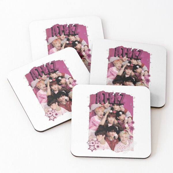 Item preview, Ateez Kpop Boy Group Korean Pop Collage Design designed and sold by AJUNICE STUDIO.