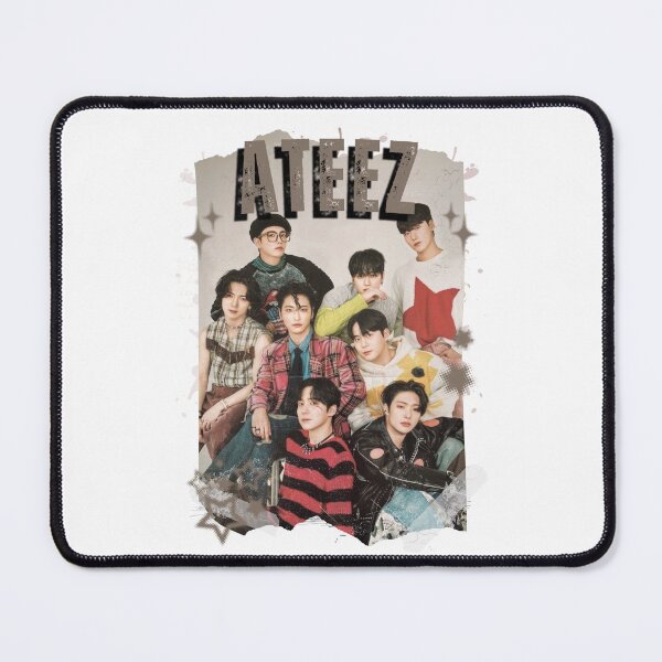 Item preview, Ateez Kpop Boy Group Korean Pop Collage Design designed and sold by AJUNICE STUDIO.