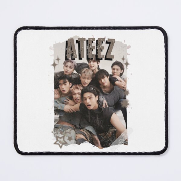 Item preview, Ateez Kpop Boy Group Korean Pop Collage Design designed and sold by AJUNICE STUDIO.