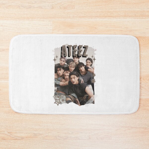 Item preview, Ateez Kpop Boy Group Korean Pop Collage Design designed and sold by AJUNICE STUDIO.