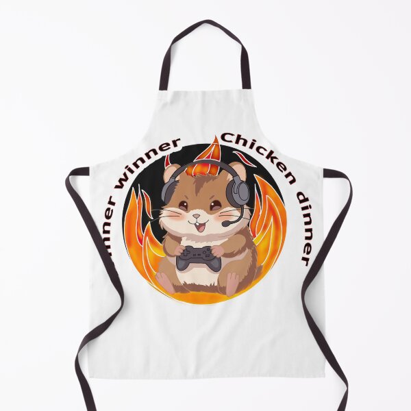 Item preview, Winner Winner Chicken Dinner Hamster Gamer Sticker – Cute Kawaii Gaming Hamster with Headset Funny Gamer Design designed and sold by pn_terest.