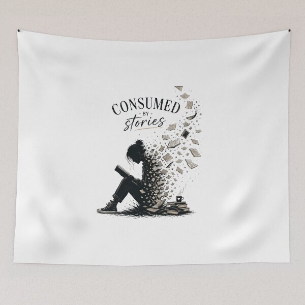 Item preview, Consumed by Stories – Dark Reader Aesthetic Design designed and sold by ColorNest Designs.