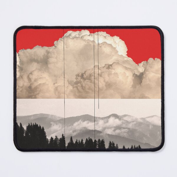 Item preview, Red Reflection - Surreal Mountains and Clouds Composition designed and sold by Underdott.