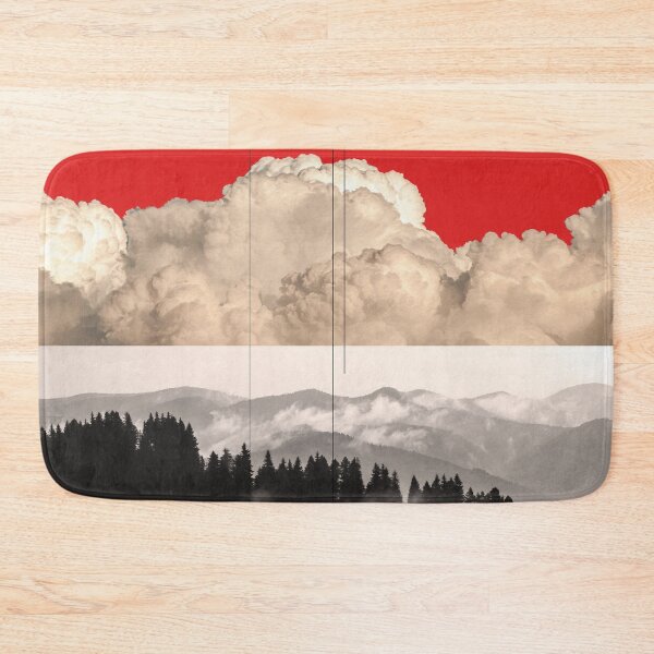 Item preview, Red Reflection - Surreal Mountains and Clouds Composition designed and sold by Underdott.