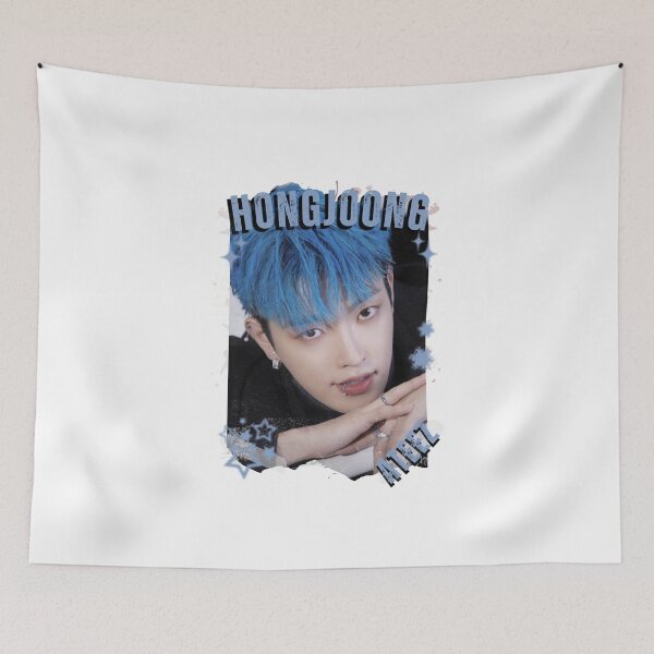 Item preview, Ateez Hongjoong Kpop Boy Group Korean Pop Collage Design designed and sold by AJUNICE STUDIO.