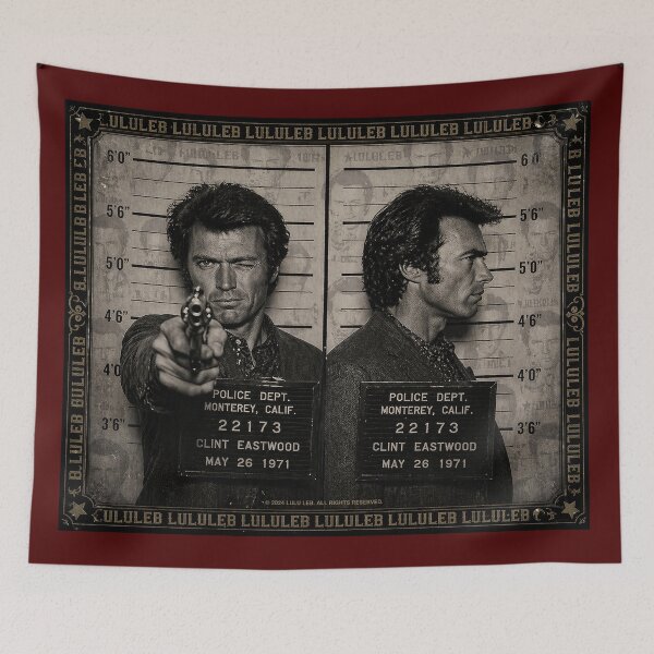 Item preview, Dirty Harry Mugshot – Western Parody Poster (Vintage Outlaw Style) designed and sold by LuluLeb.
