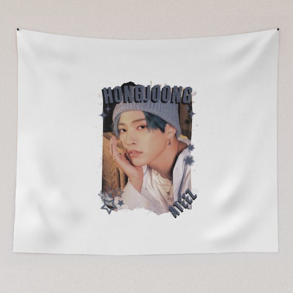 Item preview, Ateez Hongjoong Kpop Boy Group Korean Pop Collage Design designed and sold by AJUNICE STUDIO.