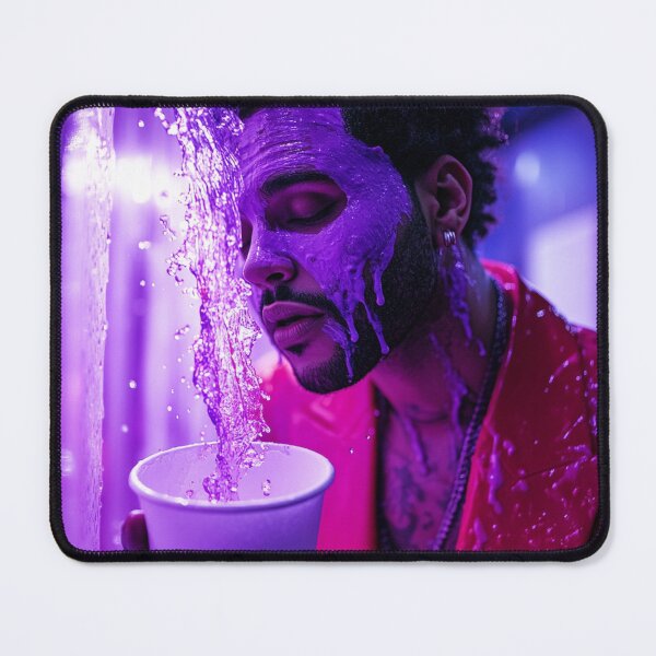 Item preview, The Weeknd Purple Splash Pop Art designed and sold by WockWave.
