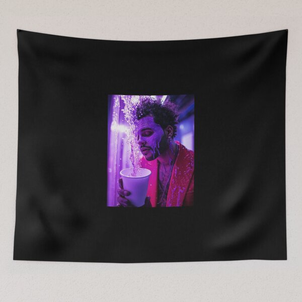 Item preview, The Weeknd Purple Splash Pop Art designed and sold by WockWave.