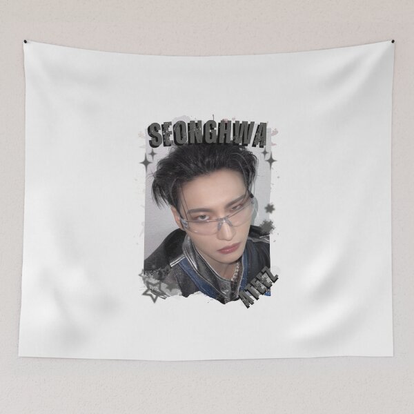 Item preview, Ateez Seonghwa Kpop Boy Group Korean Pop Collage Design designed and sold by AJUNICE STUDIO.
