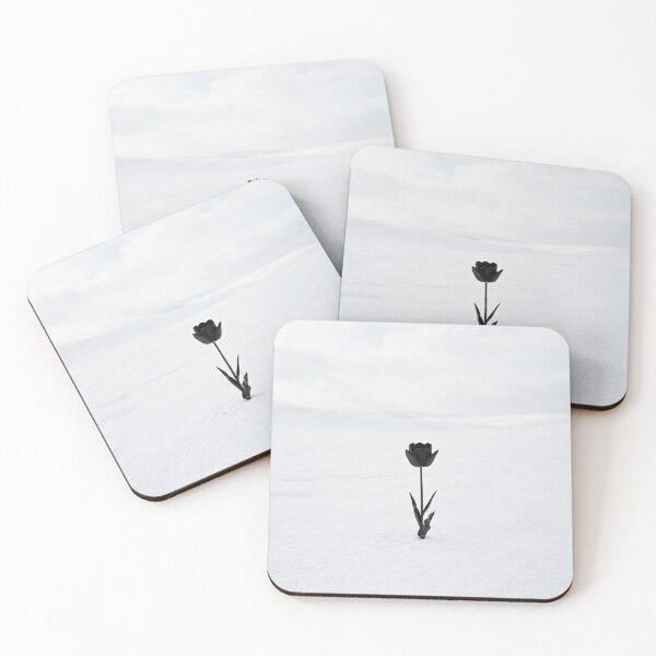 Item preview, White field with black flower designed and sold by Malisa345.