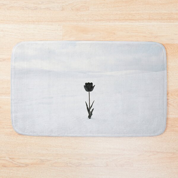 Item preview, White field with black flower designed and sold by Malisa345.