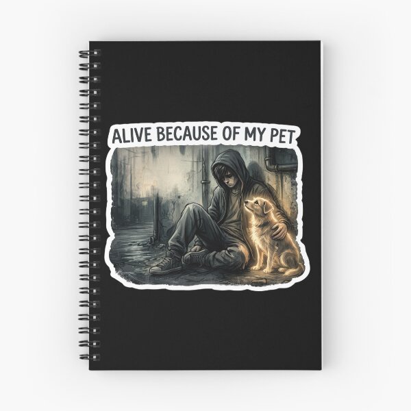 Item preview, Alive Because Of My Pet – Emotional Support Dog Shirt – Mental Health Design designed and sold by Safe Haven Pets.
