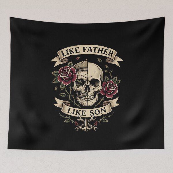 Item preview, Like Father Like Son Legacy Old School Tattoo Style Vintage designed and sold by Im-Ara.