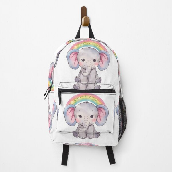 Item preview, Kawaii Watercolor Elephant "Forever Love" Gentle Gift Style designed and sold by DigitfanStudio.