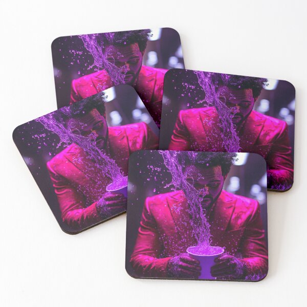 Item preview, The Weeknd Purple Splash Pop Art designed and sold by WockWave.
