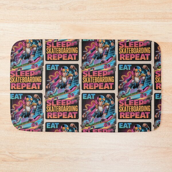Item preview, EAT.SLEEP.SKATEBOARDING.REPEAT VINTAGE DESIGN designed and sold by limos.