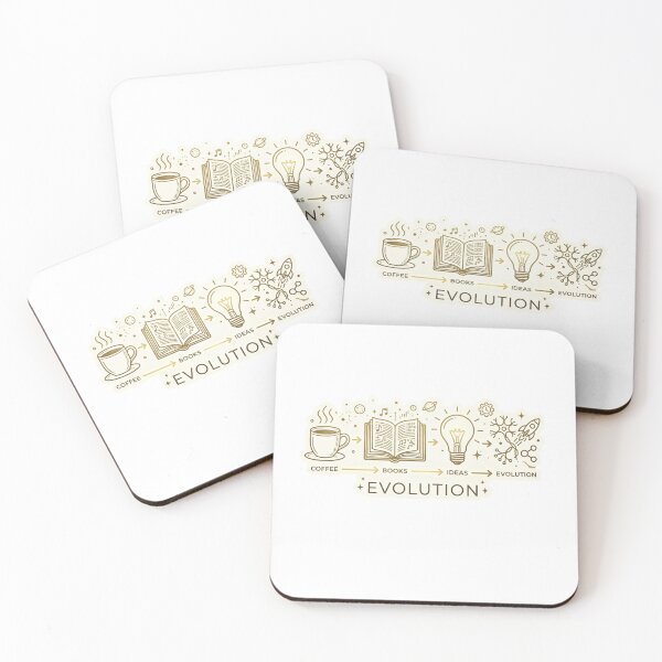 Item preview, Coffee Books Ideas Evolution - Minimalist Life Cycle designed and sold by Zeyzep.
