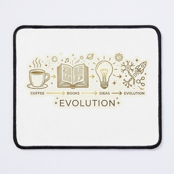 Item preview, Coffee Books Ideas Evolution - Minimalist Life Cycle designed and sold by Zeyzep.
