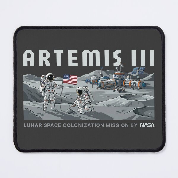 Item preview, Artemis III #02 Lunar Space Colonization NASA Mission Art Artemis 3 designed and sold by KiwiRider.