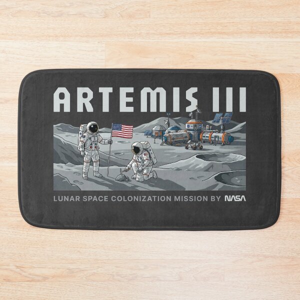 Item preview, Artemis III #02 Lunar Space Colonization NASA Mission Art Artemis 3 designed and sold by KiwiRider.
