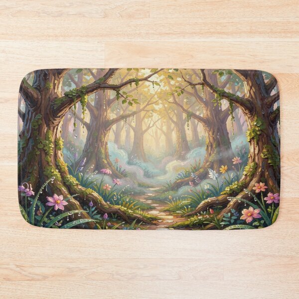Item preview, Forest Path Magic where Light, Nature and Dream Atmosphere flow together - Inspired by Gouache style designed and sold by FotoworldEdel.