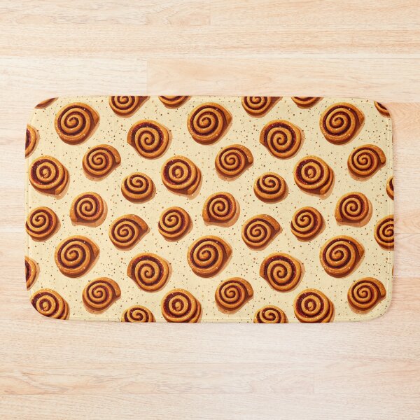 Item preview, Cinnamon Roll Swirl Pastry Foodie Pattern designed and sold by NicolasGlowArt.