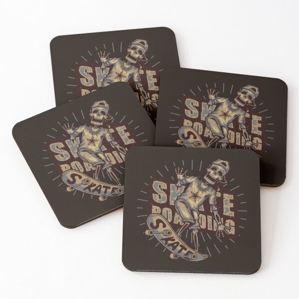 Item preview, Skate Or Die Skeleton - Vintage Grunge Skateboarding Art designed and sold by dpk-padhiyar.