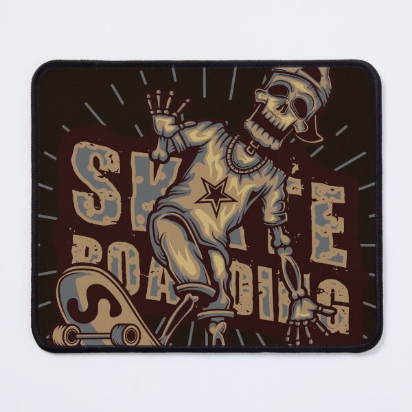 Item preview, Skate Or Die Skeleton - Vintage Grunge Skateboarding Art designed and sold by dpk-padhiyar.