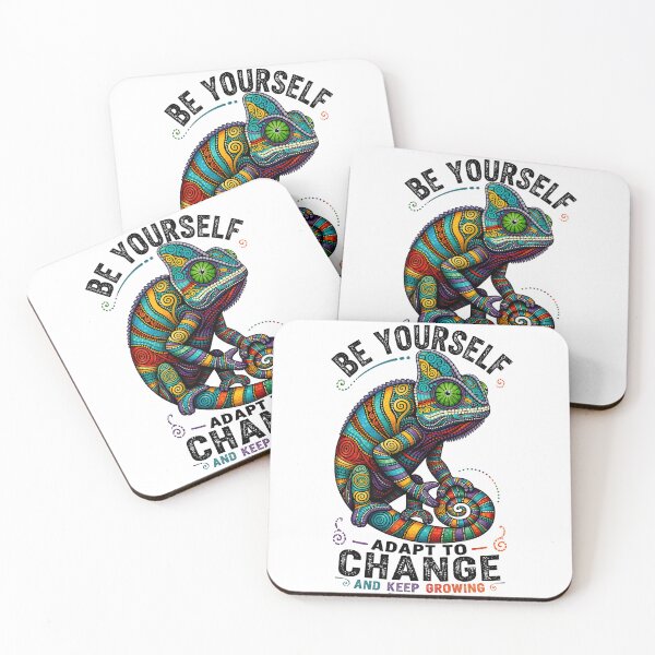 Item preview, Colorful Chameleon Adapt Change Motivational Design designed and sold by R-B-Colors.