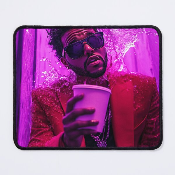 Item preview, The Weeknd Purple Splash Pop Art designed and sold by WockWave.