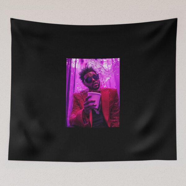 Item preview, The Weeknd Purple Splash Pop Art designed and sold by WockWave.