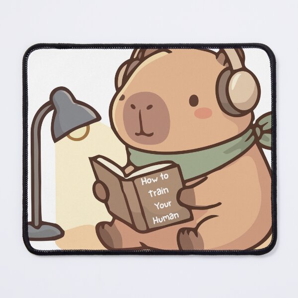 Item preview, Cute Capybara Studying Cozy Reading Aesthetic Design designed and sold by EarthSoftSound.