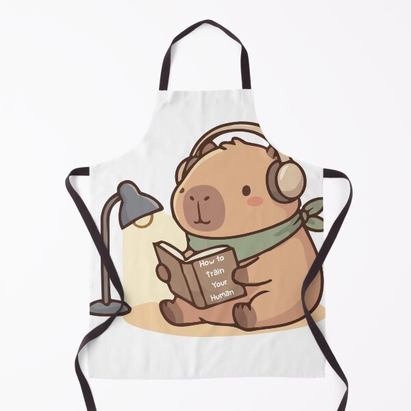 Item preview, Cute Capybara Studying Cozy Reading Aesthetic Design designed and sold by EarthSoftSound.