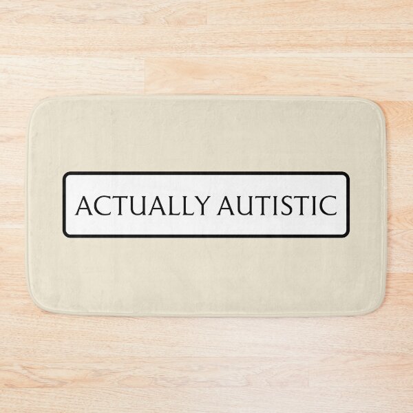 Item preview, ndvh Actually Autistic (street sign) designed and sold by Nik’s T-Shirts.