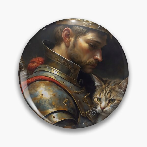 Item preview, Knight And Cat Protector Gothic Art designed and sold by DarkHolyQueen.