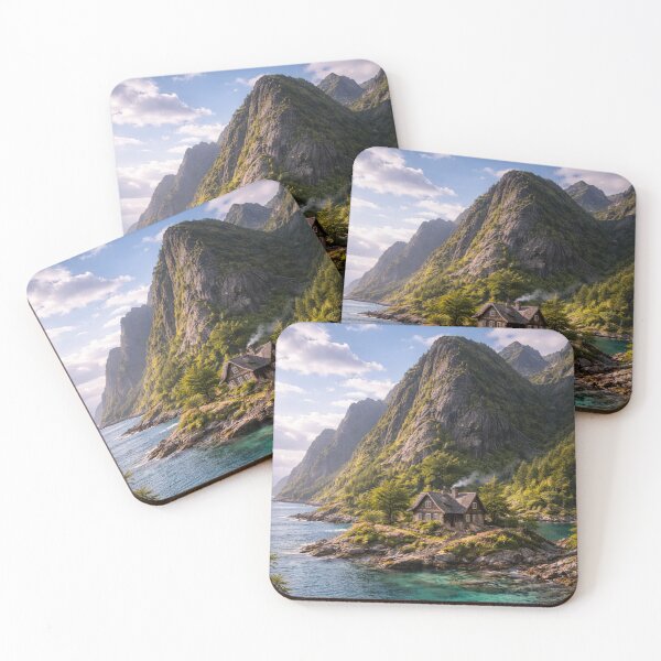 Item preview, Serene House between Mountains and Water designed and sold by JuViRo.