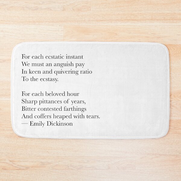 Item preview, Emily Dickinson Quote – Anguish Poem Typography Print designed and sold by The Prose Atelier.