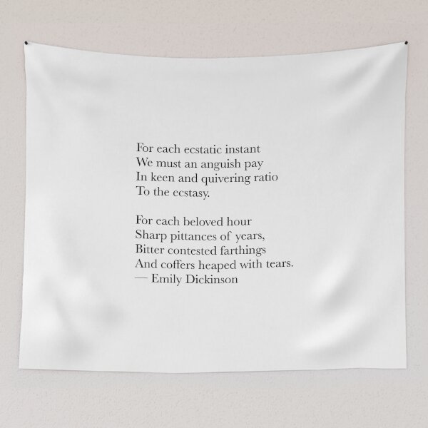 Item preview, Emily Dickinson Quote – Anguish Poem Typography Print designed and sold by The Prose Atelier.