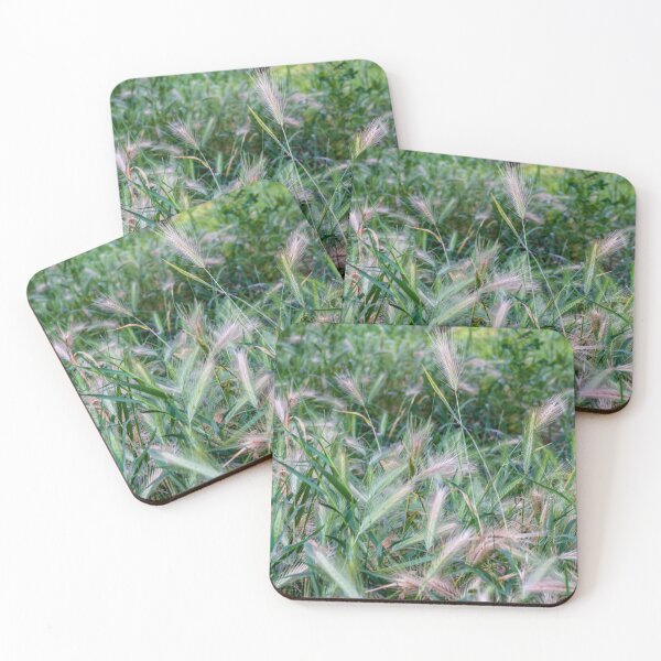 Item preview, Wild Grass Meadow With Delicate Seed Heads In Green Field Close-Up Nature Texture designed and sold by Nmallia.
