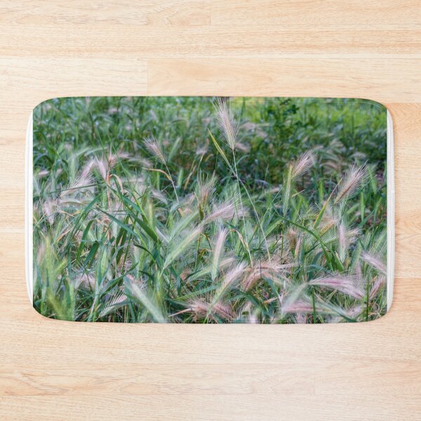 Item preview, Wild Grass Meadow With Delicate Seed Heads In Green Field Close-Up Nature Texture designed and sold by Nmallia.