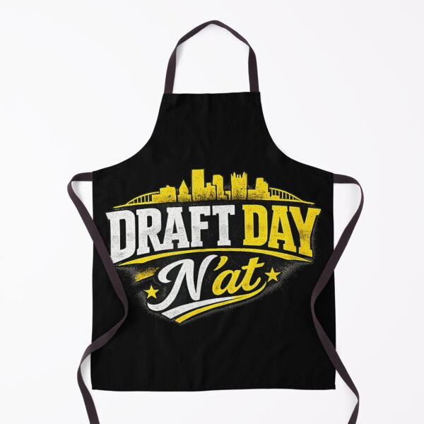 Item preview, Draft Day N'at Pittsburgh Sports Fan Skyline Silhouette Black and Gold designed and sold by PhocoNibict.