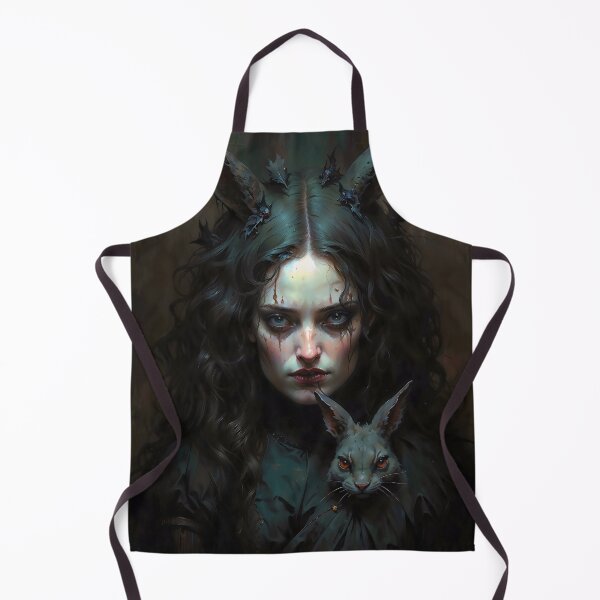 Item preview, Goth Girl With Rabbit Dark Fairy Tale Art designed and sold by DarkHolyQueen.