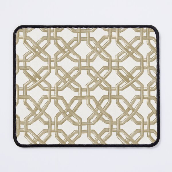 Item preview, Beige chinoiserie trellis pattern designed and sold by AnnaGo.